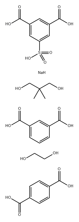 1,3-Benzenedicarboxylic acid, 5-sulfo-, monosodium salt, polymer with 1,3-benzenedicarboxylic acid, 1,4-benzenedicarboxylic acid, 2,2-dimethyl-1,3-propanediol and 1,2-ethanediol