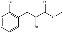 Benzenepropanoic acid, α-bromo-2-chloro-, methyl ester Structural