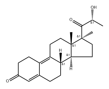 Estra-4,9-dien-3-one, 17-[(2R)-2-hydroxy-1-oxopropyl]-17-methyl-, (17β)- (9CI) Structural
