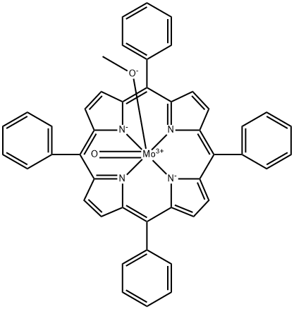 Oxo(methoxy)molybdenum(V) 5,10,15,20-Tetraphenylporphyrin Structural