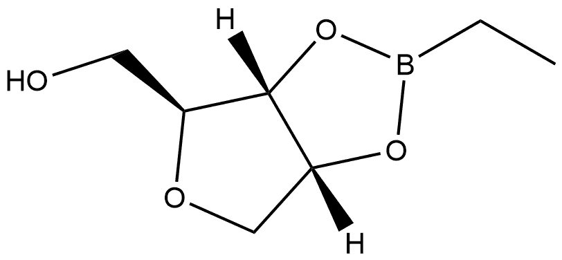 Ribitol, 1,4-anhydro-, cyclic 2,3-(ethylboronate) (9CI) Structural