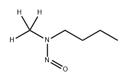 nitrosomethyl-d3-n-butylamine Structural