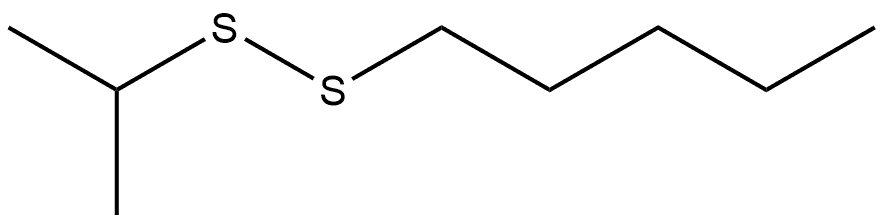 Disulfide, 1-methylethyl pentyl (9CI) Structural
