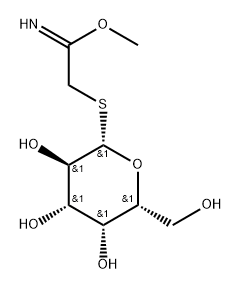 Ethanimidic acid, 2-(β-D-galactopyranosylthio)-, methyl ester Structural
