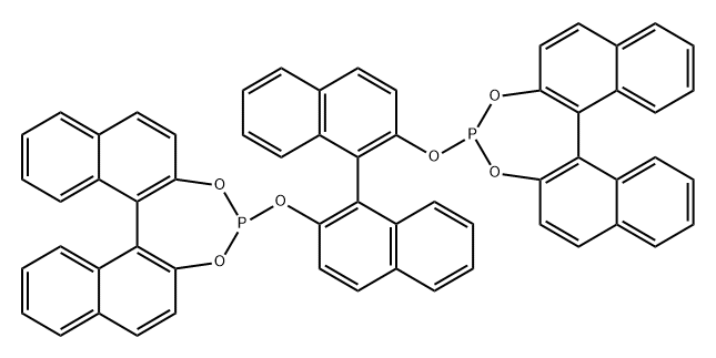 Dinaphtho[2,1-d:1',2'-f][1,3,2]dioxaphosphepin, 4,4'-[(1R)-[1,1'-binaphthalene]-2,2'-diylbis(oxy)]bis-, (11bS,11'bS)- Structural