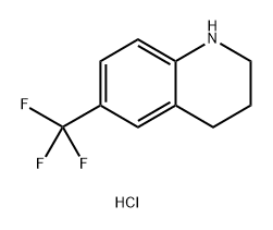 Quinoline, 1,2,3,4-tetrahydro-6-(trifluoromethyl)-, hydrochloride (1:1) Structural
