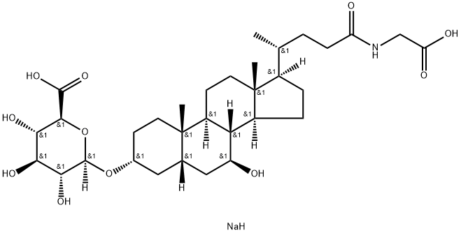 Glycoursodeoxycholic Acid-3-O-β-glucuronide Disodium Salt Structural