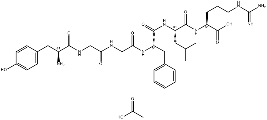 LEUCINE ENKEPHALIN-ARG ACETATE Structural