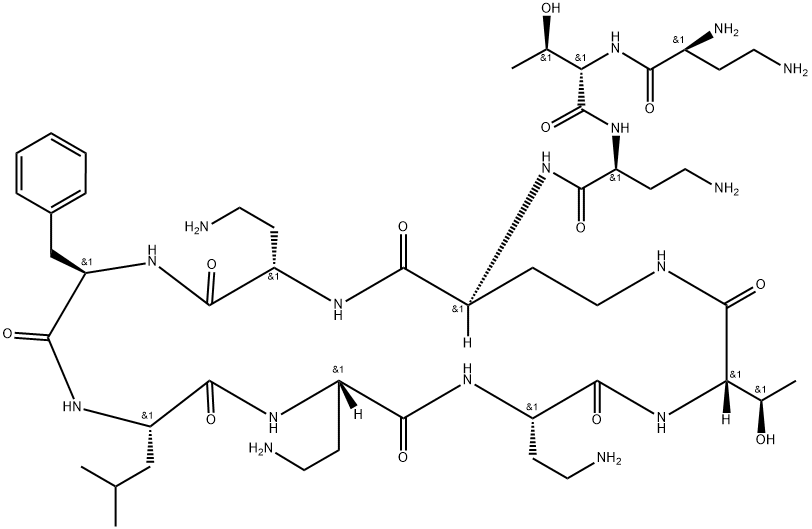 deacylpolymyxin B Structural