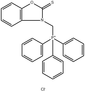 triphenyl-[(2-sulfanylidene-1,3-benzoxazol-3-yl)methyl]phosphanium chloride Structural