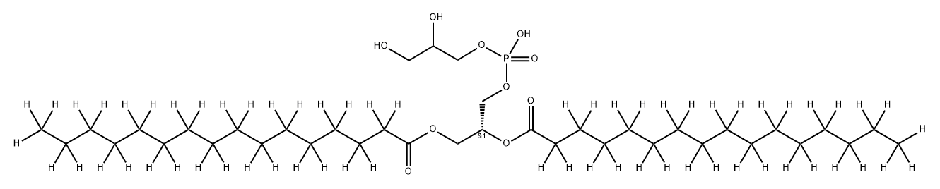 L-PHOSPHATIDYLGLYCEROL, DIPALMITOYL (DPPG) (DIPALMITOYL-D62, 98%) Structural