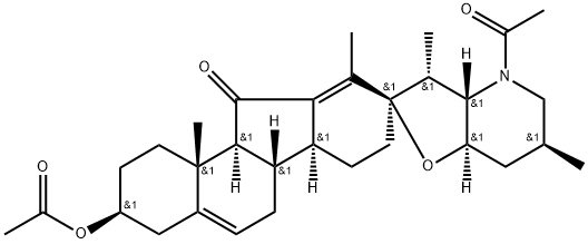 JERVINE, N-ACETYL-, ACETATE Structural