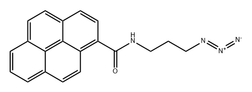 N-(3-azidopropyl)pyrene-1-carboxamide Structural