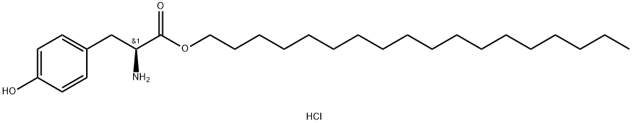 L-Tyrosine, octadecyl ester, hydrochloride (1:1) Structural