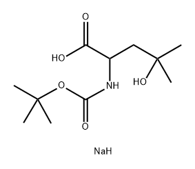 sodium 2-{[(tert-butoxy)carbonyl]amino}-4-hydroxy-4-methylpentanoate Structural