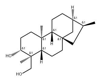 Kaurane-3,18-diol, (3α,4β)- (9CI) Structural