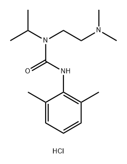 Urea, N-[2-(dimethylamino)ethyl]-N'-(2,6-dimethylphenyl)-N-(1-methylethyl)-, hydrochloride (1:1) Structural