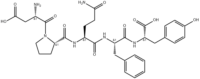 H-Asp-Pro-Gln-Phe-Tyr-OH Structural