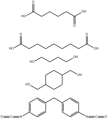 Nonanedioic acid, polymer with 1,4-butanediol, 1,4-cyclohexanedimethanol, hexanedioic acid and 1,1'-methylenebis[4-isocyanatobenzene] edioic acid and 1,1'-methylenebis[4-isocyanatobenzene