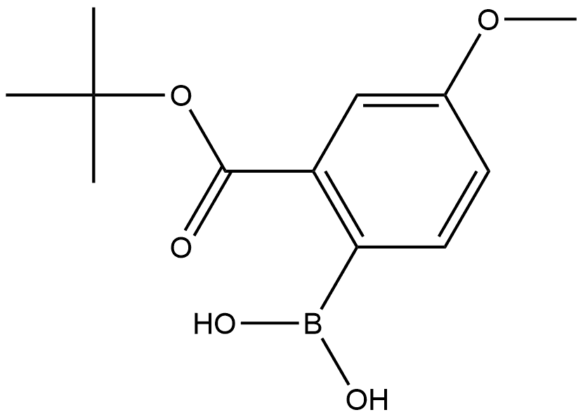 Benzoic acid, 2-borono-5-methoxy-, 1-(1,1-dimethylethyl) ester (9CI) Structural