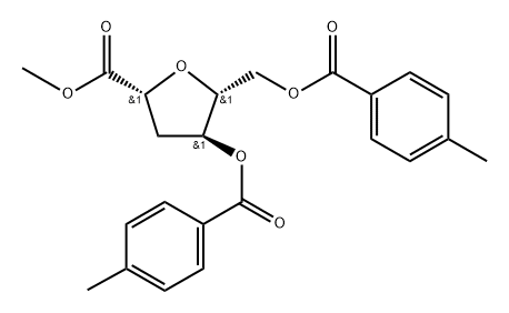 D-ribo-Hexonic acid, 2,5-anhydro-3-deoxy-, methyl ester, bis(4-methylbenzoate) (9CI) Structural