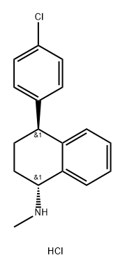 rac-trans-3-Dechloro Sertraline Hydrochloride Structural