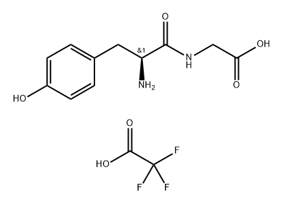 Glycine, L-tyrosyl-, 2,2,2-trifluoroacetate (1:1) Structural