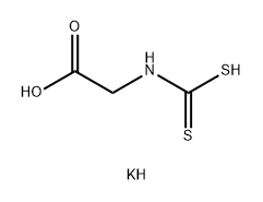 Glycine, N-(dithiocarboxy)-, potassium salt (1:2) Structural