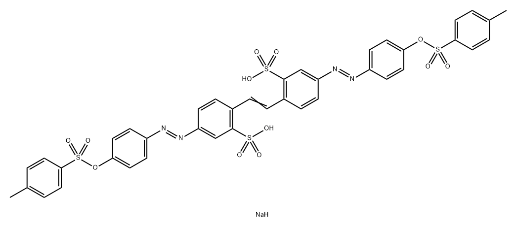 Benzenesulfonic acid, 2,2'-(1,2-ethenediyl)bis[5-[[4-[[(4-methylphenyl)sulfonyl]oxy]phenyl]azo]-, disodium salt