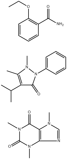 ISOPROPYLANTIPYRINE with ETHENZAMIDE and CAFFEINE MONOHYDRATE Structural