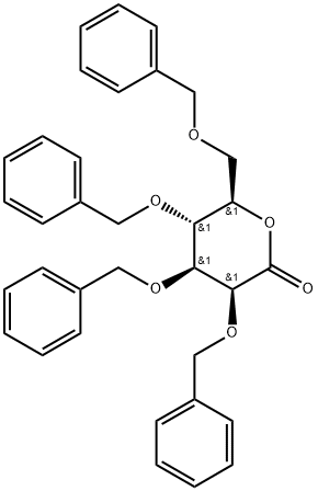 D-Mannonic acid, 2,3,4,6-tetrakis-O-(phenylmethyl)-, δ-lactone Structural