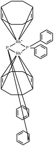 Bis(1,5-cyclooctadiene)bis(μ-diphenylphosphido)dirhodium Structural