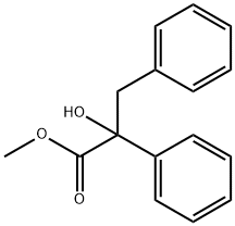 Benzenepropanoic acid, α-hydroxy-α-phenyl-, methyl ester Structural