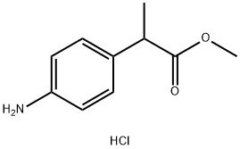 Methyl 2-(4-aminophenyl)propanoate hydrochloride Structural