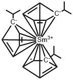 Tris(i-propylcyclopentadienyl)samarium (III) Structural