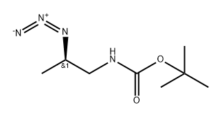 tert-butyl N-[(2R)-2-azidopropyl]carbamate Structural