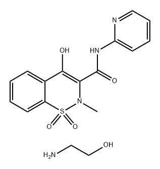 Piroxicam olamine Structural