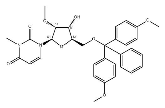 Uridine, 5'-O-[bis(4-methoxyphenyl)phenylmethyl]-3-methyl-2'-O-methyl- (9CI)