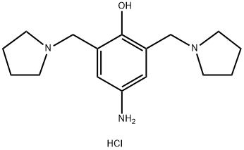 Phenol, 4-amino-2,6-bis(1-pyrrolidinylmethyl)-, hydrochloride (1:) Structural