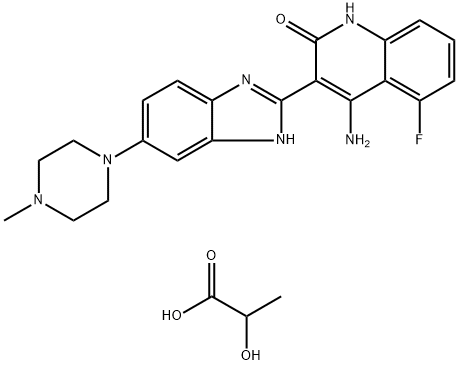 Dovitinib Dilactic acid (TKI258 Dilactic acid) Structural