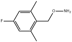O-[(4-Fluoro-2,6-dimethylphenyl)methyl]hydroxylamine Structural