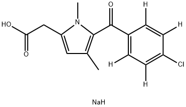 Zomepirac Sodium Salt-d4 Structural