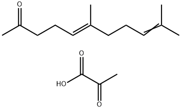 Propanoic acid, 2-oxo-, reaction products with (E)-6,10-dimethyl-5,9-undecadien-2-one