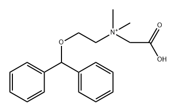 Ethanaminium, N-[2-(diphenylmethoxy)ethyl]-2-hydroxy-N,N-dimethyl-2-oxo- Structural