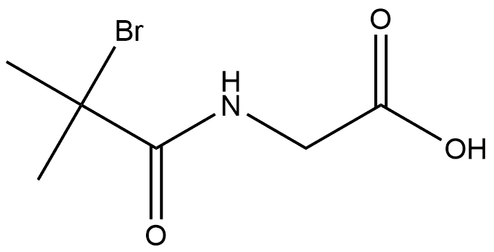 Glycine, N-(α-bromoisobutyryl)- (3CI) Structural