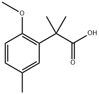 Benzeneacetic acid, 2-methoxy-α,α,5-trimethyl- Structural