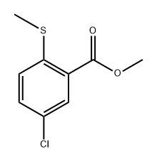 Methyl 5-Chloro-2-(methylthio)benzoate Structural