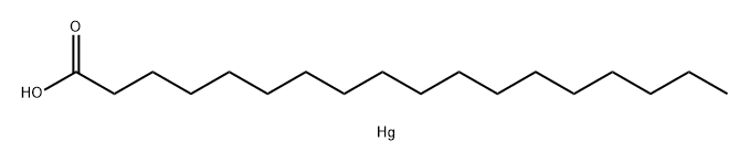 Octadecanoic acid, mercury(1+) salt (1:1) Structural