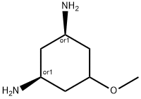 rel-(1R,3S)-5-Methoxy-1,3-cyclohexanediamine Structural