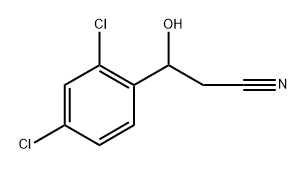Benzenepropanenitrile, 2,4-dichloro-β-hydroxy- Structural